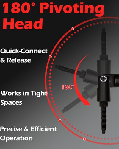 Locking Pliers Slide Hammer Puller with Quick Release Swivel Connector for Nail Bolt Pin Seal CV Axle Removal Tool,Silver
