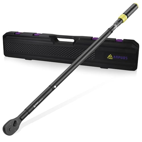 ANPUDS 3/4" Click Torque Wrench, 200-1000 Ft-Lb/271-1355 Nm, Heavy Duty | ±3% Accuracy, 48-Tooth Quick Release, Cr-V Steel, Dual-Direction, for Heavy Truck, Tractor, Diesel, Mining & Oil Field - size: 3/4" 200-1000 Ft.lb