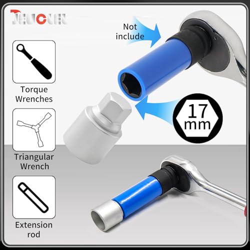 060 Wheel Locking Nut Key Socket Compatible with BMW Series, (Socket OD 29mm - ID 25mm), Wheel Anti-Theft Lug Nut Removal Tool, Anti-Theft Screw Remover - color: Socket 060