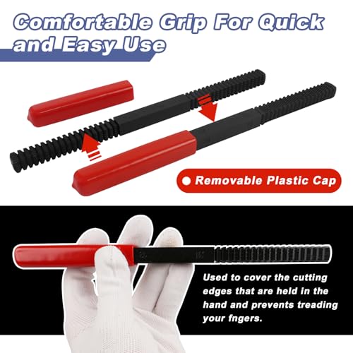 3Pcs Thread File Set, Thread Restoring Chaser Files Metric and SAE | Thread Restorer File Set High Carbon Steel Thread Repair Tool for Thread Repair File Set, Thread Cleaner Tool - size: 3pcs Thread File