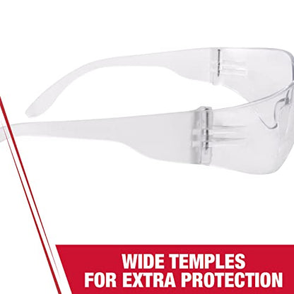 Radians MR0111ID Mirage Sleek Design Lightweight Men/Women Glasses with Distortion Free Clear Anti-Fog Lens, One Size (Pack of 2) - color: Clear Anti-fog, size: 1 Count (Pack of 2)