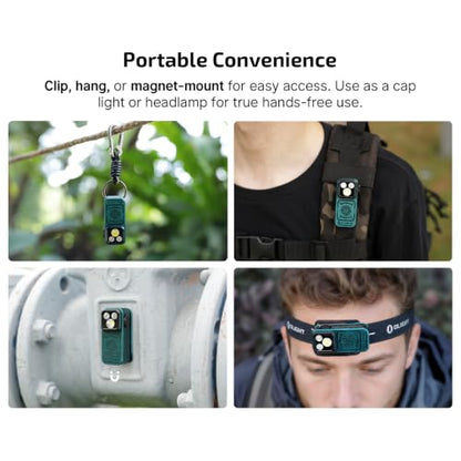 OLIGHT Oclip Pro S Pocket EDC Clip-on Flashlight, Sunken Artifact | RGB, UV, 600 Lumens, USB-C Charging, Flash Modes, Magnetic Clip, Inspection, Signaling, Work, Outdoor Use - color: Sunken Artifact