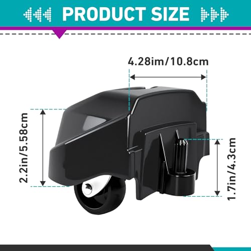 4 Pcs 12388 Foot Caster & 12293 Caster Wheel Compatible with Ridgid 6 to 16 | Fits WD16650M WD06350 WD1635M WD1245M Etc, Smooth Rolling, Rugged Heavy-Duty Workshop Casters, Tool-Free Quick Installation