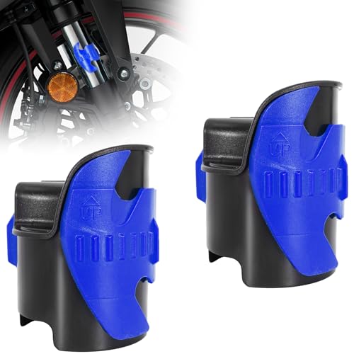 RUTU Motorcycle Fork Seal Saver Cleaner Front Fork Seal Clean Tool Shock Repairing Absorber Tool 45mm-55mm 2pack Blue - color: BLUE