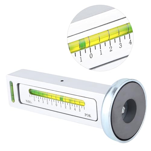 Adjustable Universal Magnetic Gauge Tool for Car Truck Camber Castor Measurement, Aluminum, Easy Read & Operate - Accurate Wheel Alignment, Durable & Lightweight for Automoti