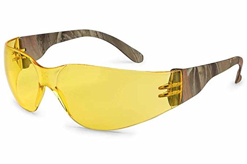 Gateway Safety 4680 UL-Certified StarLite Safety Glasses, Clear Lens, Clear Temple (Pack of 10) - color: Amber Lens/Camo Temple, size: 10-Pack