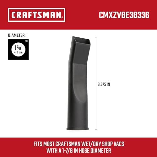 CRAFTSMAN CMXZVBE38336 1-7/8 in. LED Lighted Car Nozzle Vacuum Attachment - size: LED Car Nozzle
