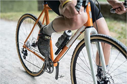 SILCA Mini Bike Pump – Frame Mount Bicycle Pump with Expandable Hose and Lever Lock – Lightweight and Mountable to Gravel, Mountain, and Road Bicycles - style: Tattico