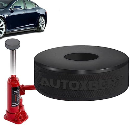 Hydraulic Bottle Jack Slotted Adapter Pad Rubber Protection 25mm Hole On Bottom Support Block Car Lift Tool for Most 3-4 Ton Bottle Jacks Jacking Points Universal Repair - size: 25MM