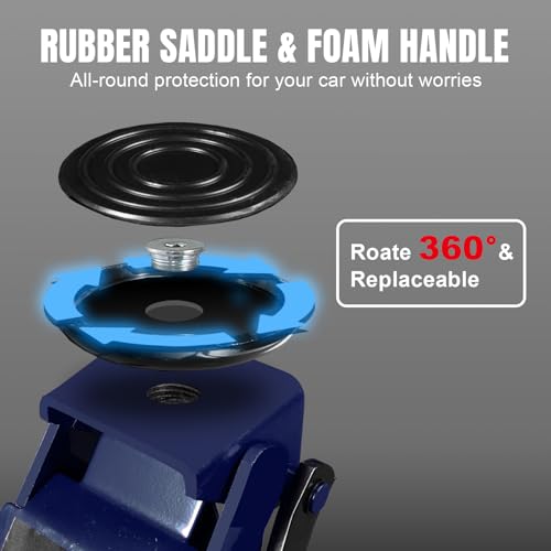TCE Hydraulic Floor Jack with Dual Quick Lift Pump, 4 Ton (8,000 lb) Capacity, Lifting Range 3.94"- 20", Blue - color: New Sapphire Blue, size: 4 Ton, style: 2026 New Model