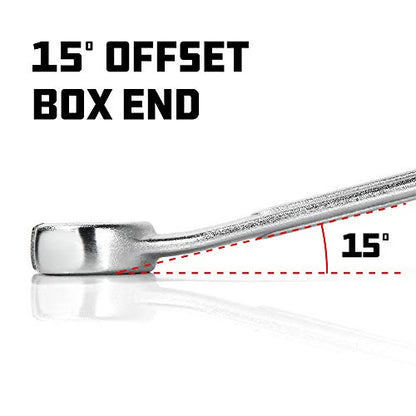 Powerbuilt 3/8-Inch x 7/16-Inch SAE Flare Nut Wrench, 6 Point Double Open Ends, For hose and brass fittings, For Brake Line Wrench, Chrome-Vanadium made - 640085 - style: 3/8-Inch x 7/16-Inch