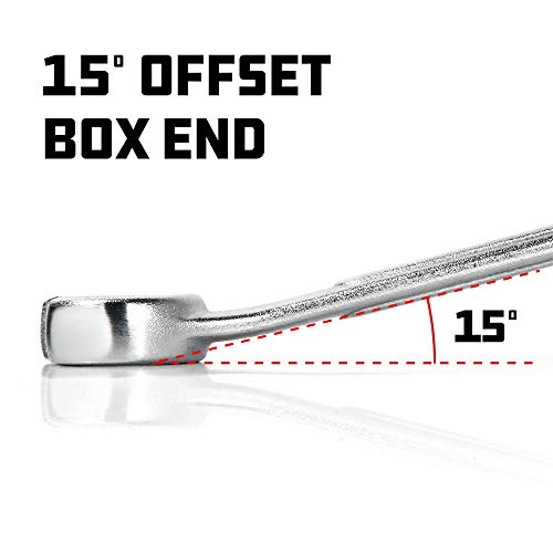 Powerbuilt 4 Piece Metric Flare Nut Wrench Set, Size Includes 9mm x10mm 11mm x 12mm 13mm x 14mm 15mm x 17mm Flare Nut Wrench, Chrome-Vanadium made - 640186 - size: 4pc Metric, style: Flare Nut