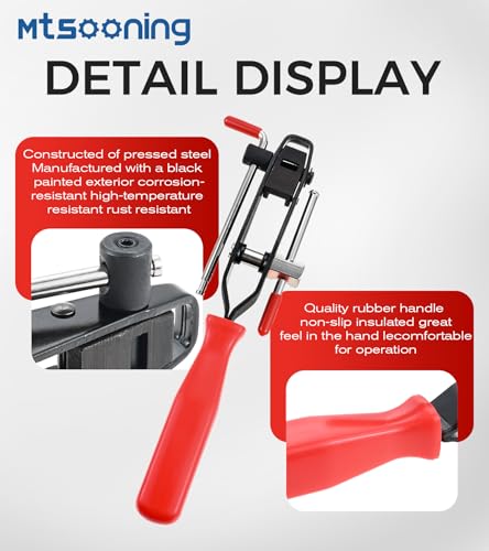 13Pcs CV Joint Banding Boot Axle Clamp Pliers Kit,Automotive Universal Adjustable Drive Shaft CV Boot Band Crimp Clamps,Stainless Steel CV Joint Boot Band Clamps for Most Cars