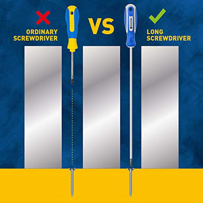 Amartisan 6-Piece Extra Long Torx Screwdrivers Set, length 12''(300mm) T10 - T30, Long Long star Screwdrivers Set - style: Long Torx Screwdrivers