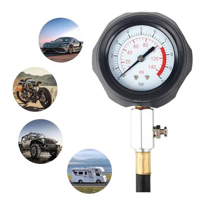DAYUAN Engine Cylinder Oil Pressure Diagnostic Tester Tool Set Bundle with Engine Cylinder Compression Tester Kit