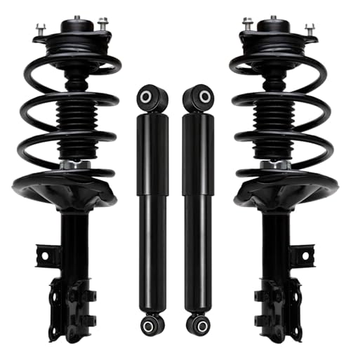 Detroit Axle - Front Struts w/Coil Spring Rear Shock Absorbers Replacement for 2010-2013 Kia Forte Koup Forte5 - size: 4AQ47039/Shock Kit