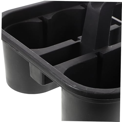 Car Cleaning Tools Storage Basket Thickened Plastic Organizer with Carrying Handle Square Compartment Storage for Car Detailing and Cleaning Supplies