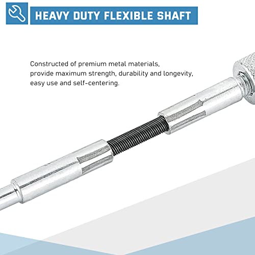 ATPEAM Engine Cylinder Hone Tool Adjustable Deglazer Set for Grinding Holes from 1-1/4" to 3-1/2" Diameter with Extra 3-Piece 2" Long Stones 220 Grit - size: 2''