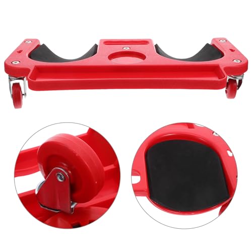 Car Repair Kneeling Pad with Comfortable Knee Protection and Sturdy Pe Support Structure, Red Work Knee Pads for Construction and Car Repair Tasks