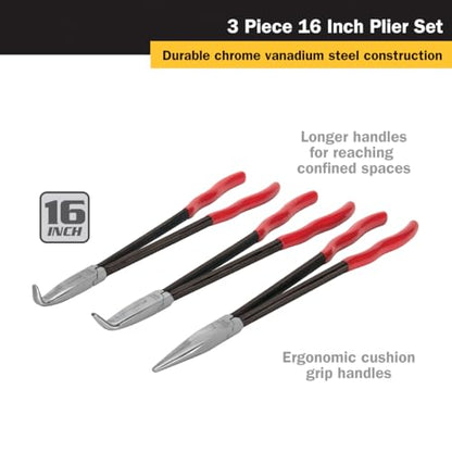 Titan 60787 3-Piece 16-Inch Long Nose Pliers Set - style: 3-Piece 16-Inch Set