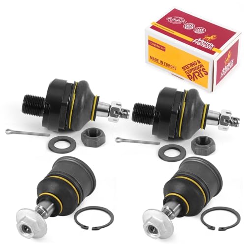 Metrix Premium Chassis Parts Ball Joint Kit Fits Acura Integra 1990-1993 | Honda Civic 1988-1991, Honda CRX 1988-1991, Front Upper & Lower, 4 PC, Replacement K9385 & K90492, Made in Europe