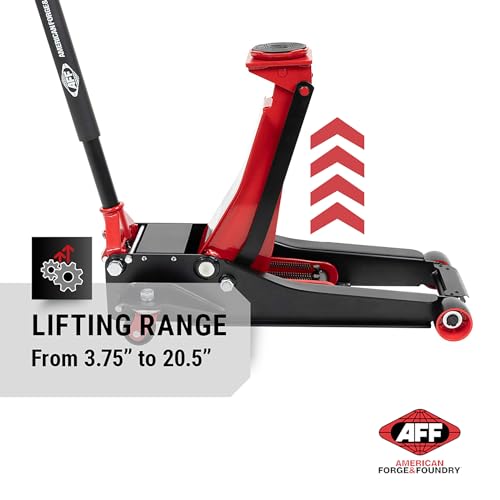 AFF 3.5 Ton Floor Jack - Low Profile Car Jack with Lightning Lift Hydraulic - Heavy Duty - style: Heavy Duty
