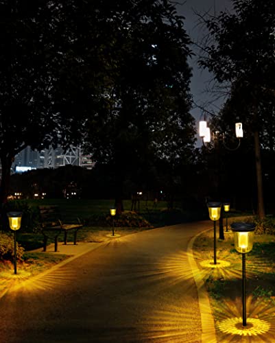 Solar Pathway Lights Outdoor, Solar Lights Outdoor Waterproof IP65, 200 LM Auto On/Off Solar Lights Garden,Outdoor Solar Lights for Yard Garden Walkway Driveway Path - size: 1 Pack-200 Lumen