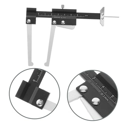 Tire Tread Ruler Tire Depth Gauge Tool for Brake Pad Depth Disc Brake Rotor Gauge