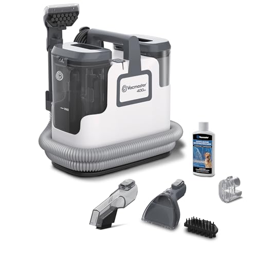 Vacmaster 400 Series Portable Carpet & Upholstery Spot Cleaner Machine | 16Kpa Power Suction with Versatile Tools for Pets, Area Rugs and Couches – SCB302 0101 - color: White