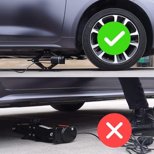 Generic 12V DC Electric Scissor Jack Tool Kit Lift up to 2 Ton Weight for Cars, Sedans, Hatchbacks, and Compact SUVs | Electric Floor Jack | Height up to 13.8 Inches