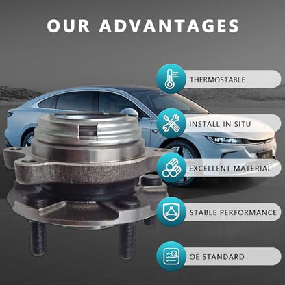 513338 Front Wheel Bearing Hub Assembly for Nissan Murano 2009-2014, Quest 2011-2017 (2PCS) - size: 513338