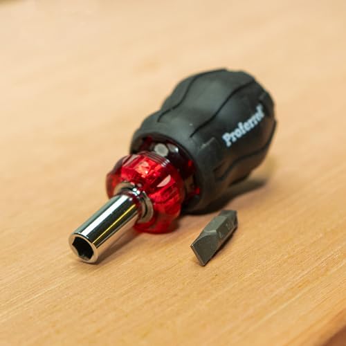 T29001 Interchangeable Bit Screwdriver Sets, Stubby 5 Piece in 1 - style: STUBBY
