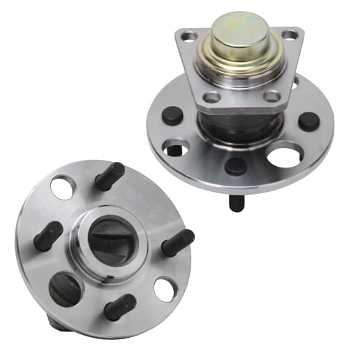 Detroit Axle - 2pc Rear Wheel Hub and Bearing for 1991-2002 Saturn SC SL SL1 SL2, 1993-2002 SC1 SC2, 1993-1999 SW1, 1993-2001 SW2, 4 Bolt W/o ABS Wheel Hub Bearing Assembly Replacement - style: 512000 x2/Pair