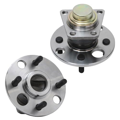 Detroit Axle - 2pc Rear Wheel Hub and Bearing for 1991-2002 Saturn SC SL SL1 SL2, 1993-2002 SC1 SC2, 1993-1999 SW1, 1993-2001 SW2, 4 Bolt W/o ABS Wheel Hub Bearing Assembly Replacement - style: 512000 x2/Pair