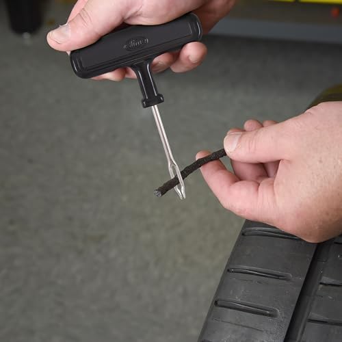 Slime Rugged Tire Plug Kit 20504 Quick & Easy Repair for Flat Tire Puncture, Ideal for ATVs, wheelbarrows, Lawn mowers and Other tubeless Off-Road Tires, 28-piece kit - size: 28-Pieces, style: Plug Kit