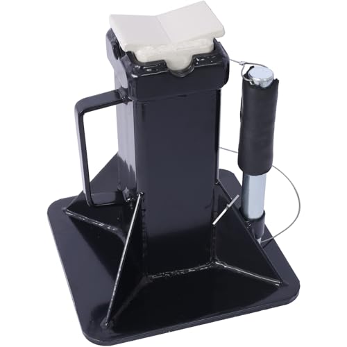 AMNOOL Heavy Duty Pin Style Professional Car Jack Stands 1 Pair 22 Ton (44,000 lbs) Capacity Heavy Duty Steel Frame Adjustable Height Suitable for Cars, Cars, Trucks, SUVs, ATVs and UTVs (Black) - color: Black