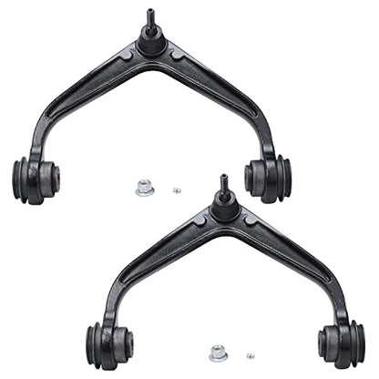 Detroit Axle - Front End Suspension Kit for 2011-2019 Chevrolet Silverado 2500HD 3500HD GMC Sierra 2500HD 3500HD, Lower & Upper Control Arms Outer & Inner Tie Rods Replacement - size: 8CS48221/8PC