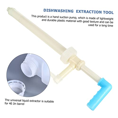 Garneck 2Pcs Manual Oil Transfer Pump Multifunction Fuel Transfer Tool for Water Liquids Easy to Use Hand Pump Design for Convenient Liquid Extraction