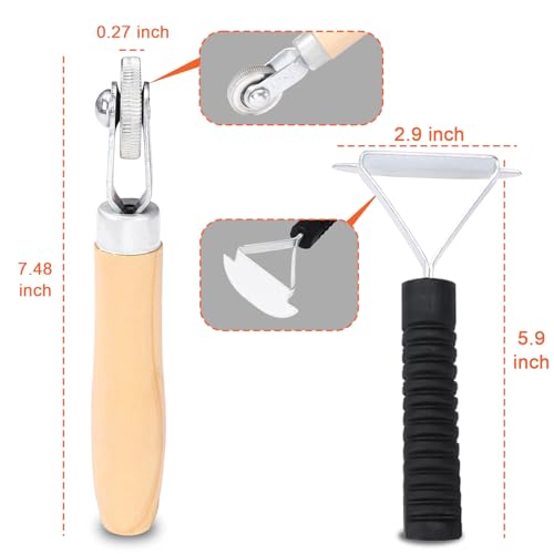 Unicaravan Tire Patch Repair Tools Tire Buffing Wheels 25mm 42mm | Tungsten Carbide Tire Patch Roller Scraping Cutter for Car Tire Grinding Polishing Accessories Kit - size: 25+42mm 6PCS