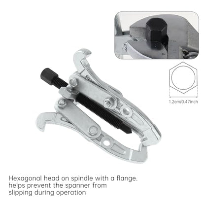 ChgImposs 3 Inch 3-Jaw Gear Puller, 2 Jaw 3 Jaw Puller for Pulley Gears Bearings and Flywheels, Heavy Duty Pulley Puller with Reversible Jaws, High Carbon Steel Removal Tool Bearing Puller Tool - size: 3 Inch