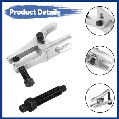 Car Ball Joint Separator, Alloy Steel Ball Joint Puller Remover Tool for Front End Service, Automotive Tie Rod End Extractor Separator Tool, Universal for Most Sedan Truck ATV