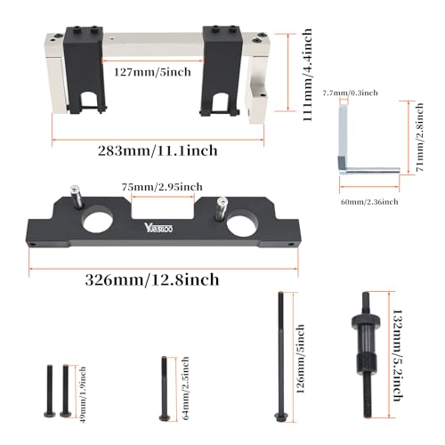 Engine Vanos Camshaft Alignment Locking Timing Tool Kit, Compatible with BMW N20 N26, with Carrying Case & Gloves - size: 8PC