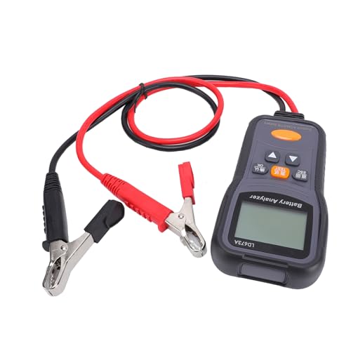 Naroote 12V 24V Digital Car Battery Tester for Ca Rs Trucks Boats | Quick Accurate Diagnosis, Shock Proof ABS Housing & 66cm Cables, Battery Analyzer for Trucks RVs ATVs