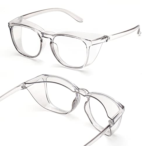 JOO'RTI Anti-Fog Safety Goggles Anti-Blue Light Saftey Glasses Anti-Dust Protective Eyewear for Women and Men - color: Grey