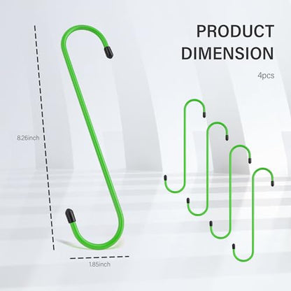 Stacool 2PCS Brake Caliper Hangers,Brake Caliper Tool/Brake Caliper Compression Tool for Changing Brake Pads,Braking,Universal Automotive Tools Brake Caliper Hooks with Rubber Caps (2, Green) - color: Green