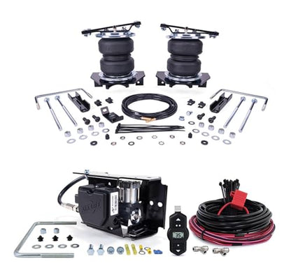 TrendsAuto Air Lift LoadLifter 5000 Air Spring Kit & WirelessONE 2nd Gen Compressor EZ Mount fits 2023-2026 F250 F350 SuperDuty 4WD Single Rear Wheel Trim | Eliminates Trailer Sway | TrendsAuto Decal - size: 25980EZ