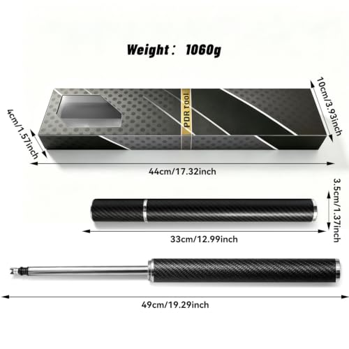 Slide Hammer Dent Puller Professional Dent Repair Tool | Lightweight Carbon Fiber Shell Stainless Steel Shaft Paintless Dent Repair Tool for Auto Car Hail Dent Removal