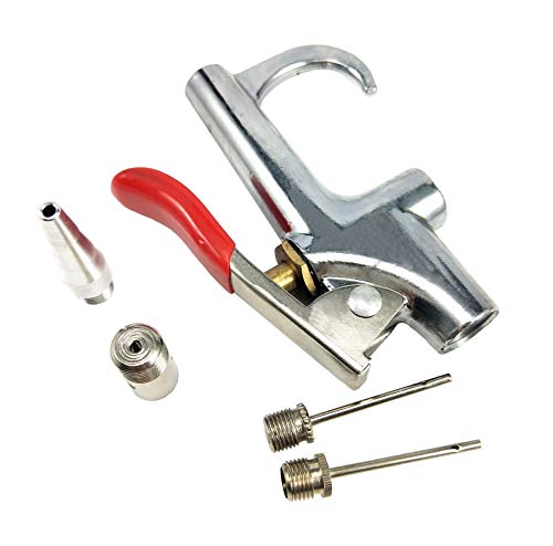 DYNAMIC POWER Industrial-Type 17-Piece Air Compressor Accessories Kit – Complete Inflation Kit including Blow Gun, Air Chucks, and Inflation Needles. DP-17