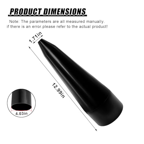 YoRise CV Boot Installation Cone Tool, Plastic Stretch CV Boot Expander Tool Replacement with Smooth Surface, Universal Automotive Repair Accessories for Axle Boots Stretching & Mounting (Black)