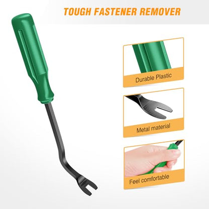 GOOACC 6PCS Auto Trim Removal Tool Kit No-Scratch | Removal Tool Kit for Car Audio Dash Panel Window Molding Fastener Remover Tool Kit-Green - color: Green, size: 6PCS Trim Removal